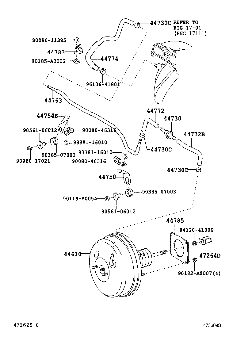 Toyota 44610-06280 BOOSTER ASSY, BRAKE