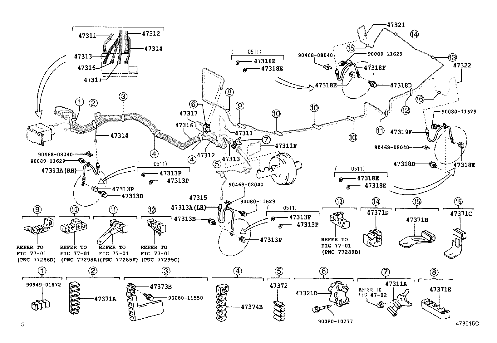 Toyota 44050-33190 ACTUATOR ASSY, BRAKE