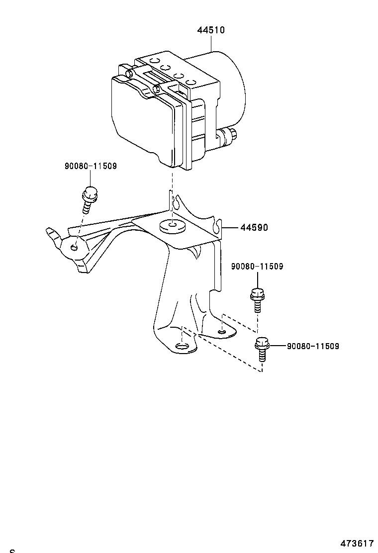 44050-33190 ACTUATOR ASSY, BRAKE product image