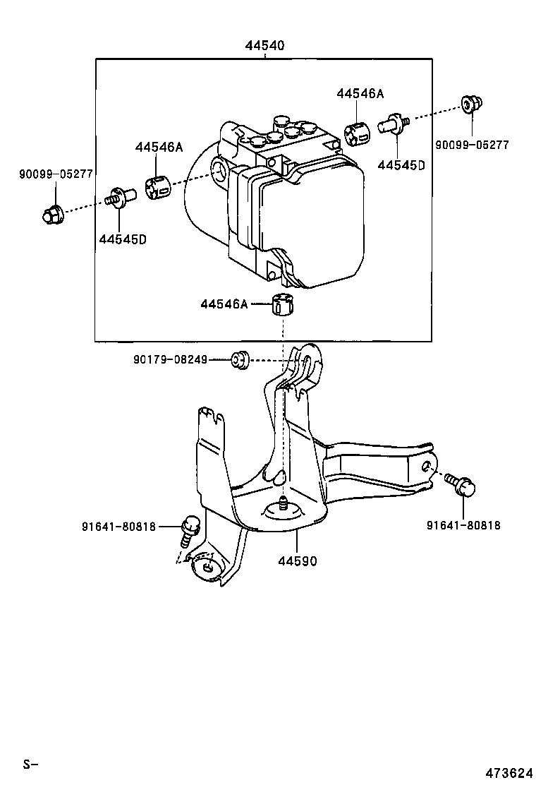 47311-42100 TUBE, FRONT BRAKE, NO.1 product image