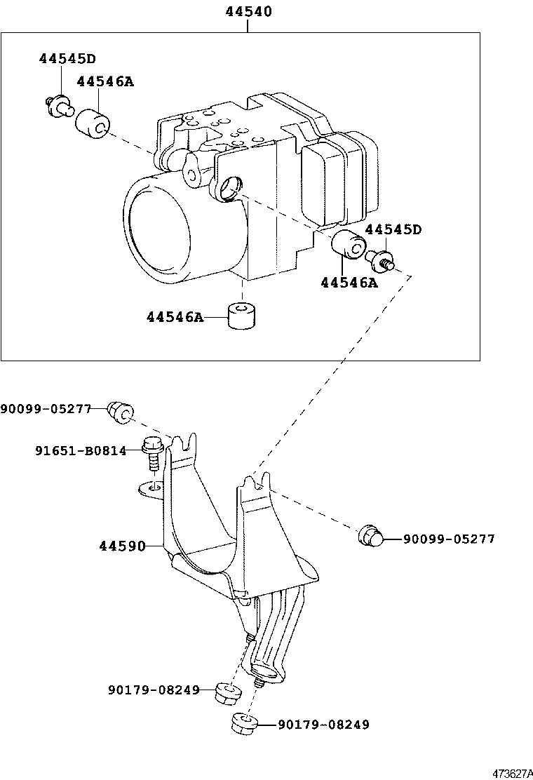 44050-50050 ACTUATOR ASSY, ABS & TRACTION product image