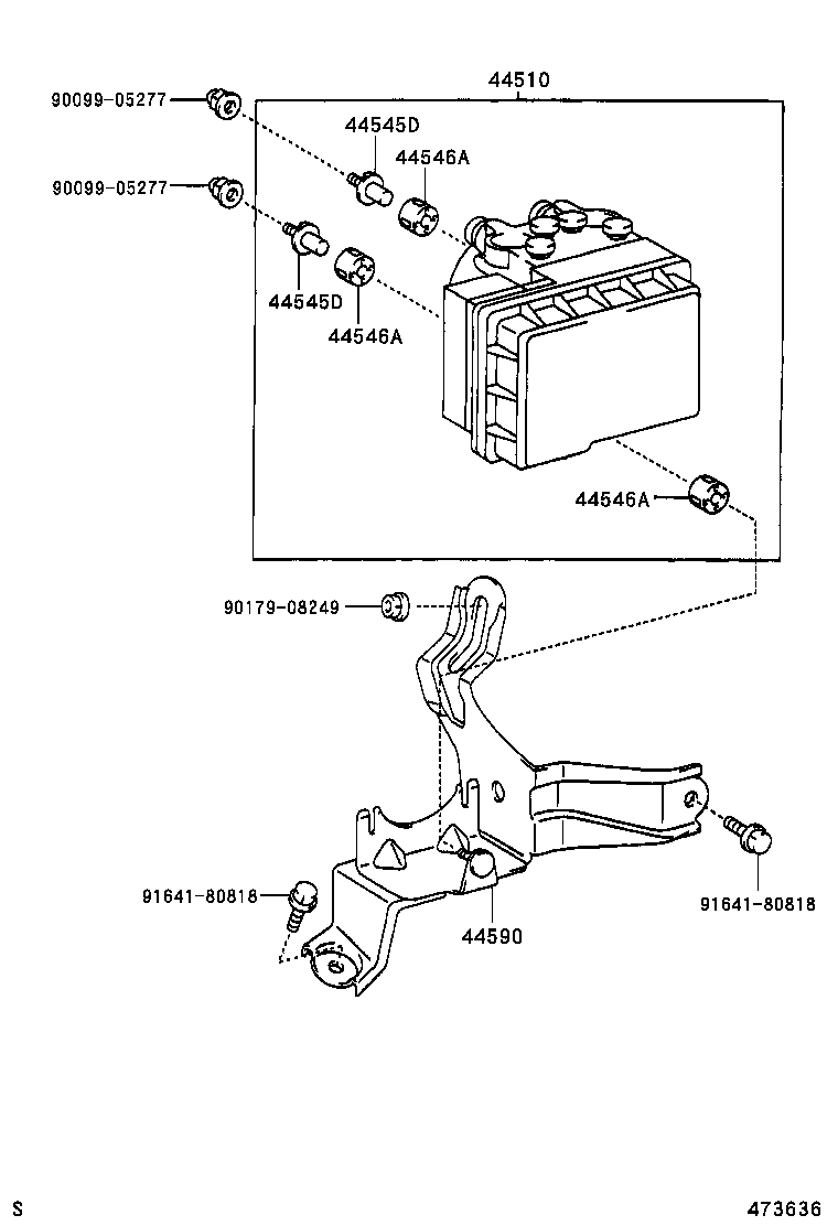 47311-42100 TUBE, FRONT BRAKE, NO.1 product image