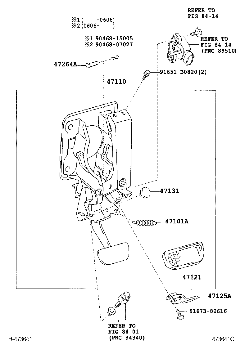 47125-58010 BRACKET, BRAKE PEDAL product image