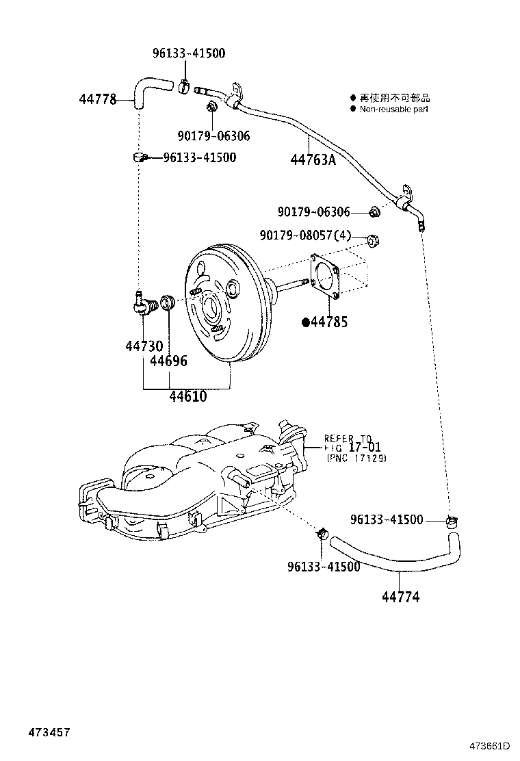 44779-60050 HOSE, UNION TO CONNECTOR product image