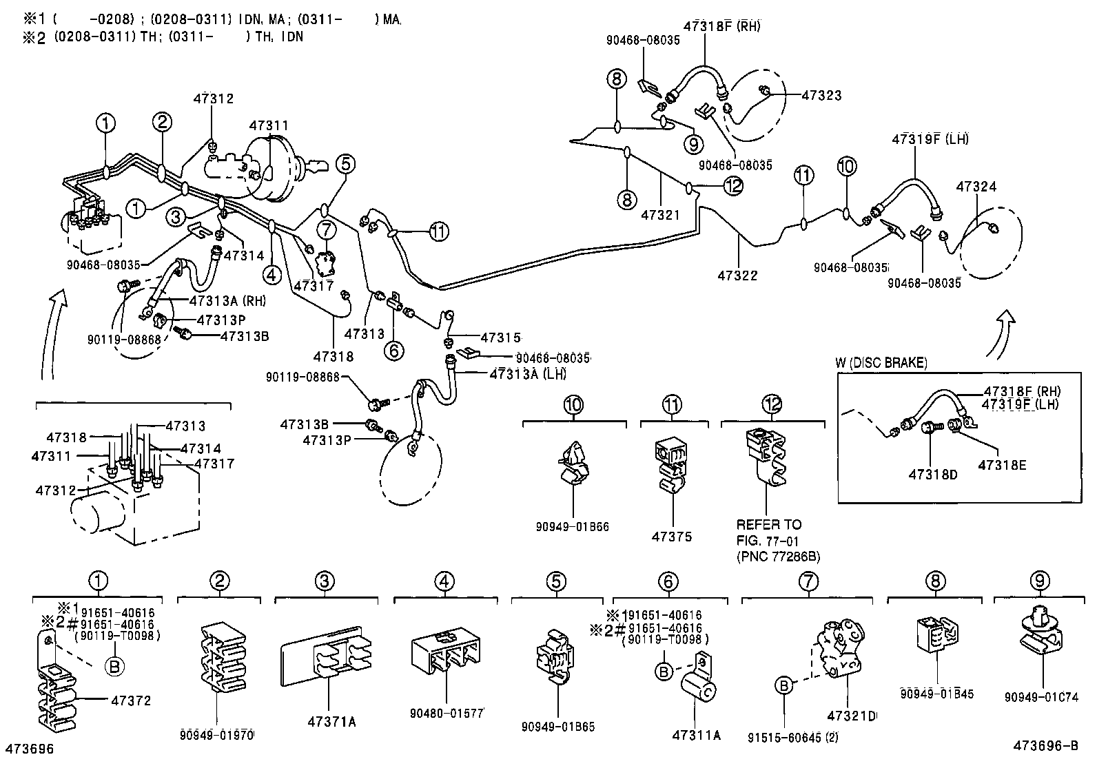 44590-02050 BRACKET ASSY, BRAKE ACTUATOR product image