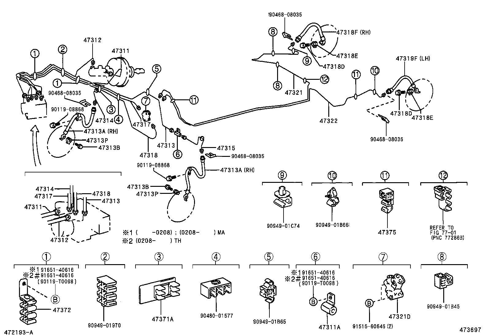 44590-02050 BRACKET ASSY, BRAKE ACTUATOR product image
