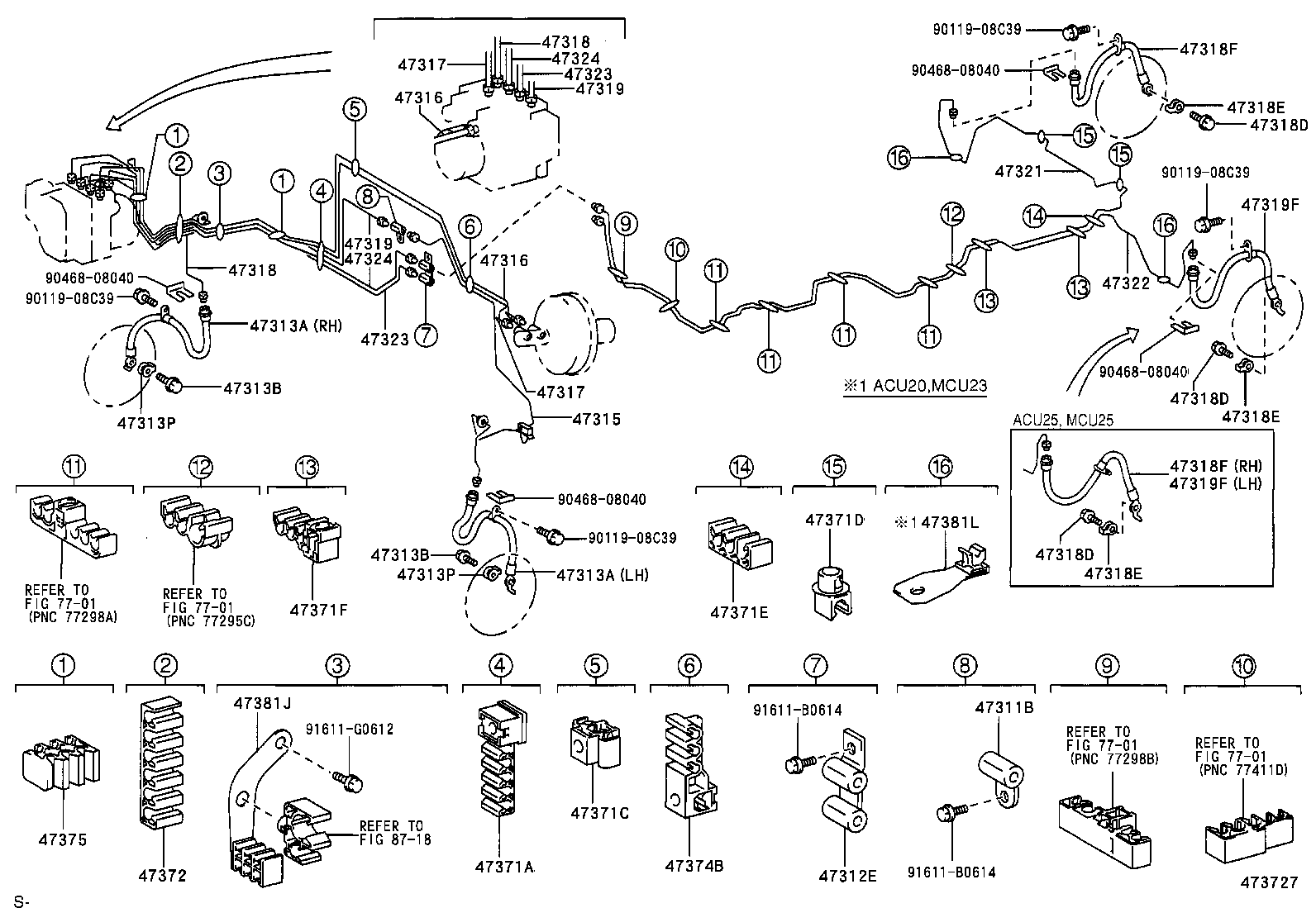 44590-48040 BRACKET ASSY, BRAKE ACTUATOR product image