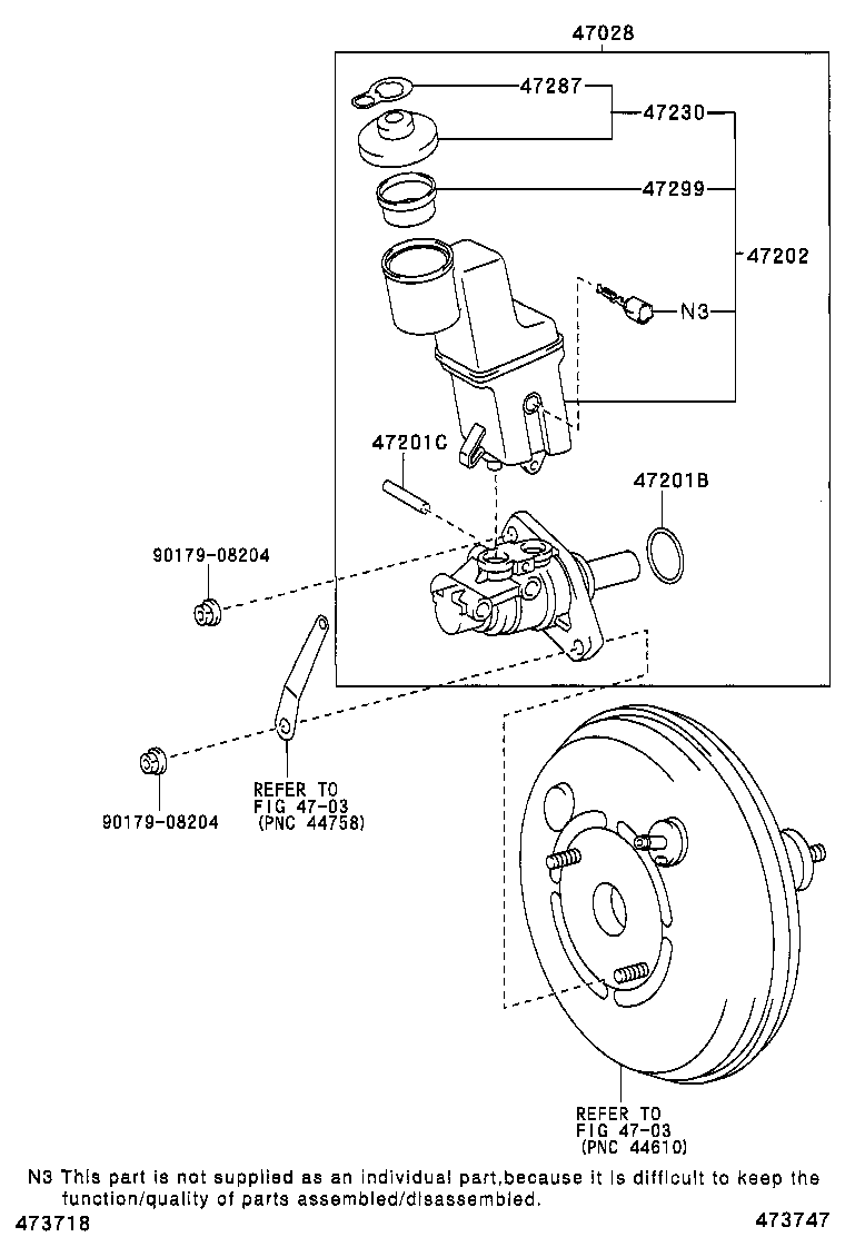 47220-48150 RESERVOIR SUB-ASSY, BRAKE MASTER CYLINDER product image