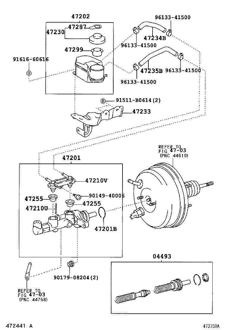 47220-44080 RESERVOIR SUB-ASSY, BRAKE MASTER CYLINDER product image