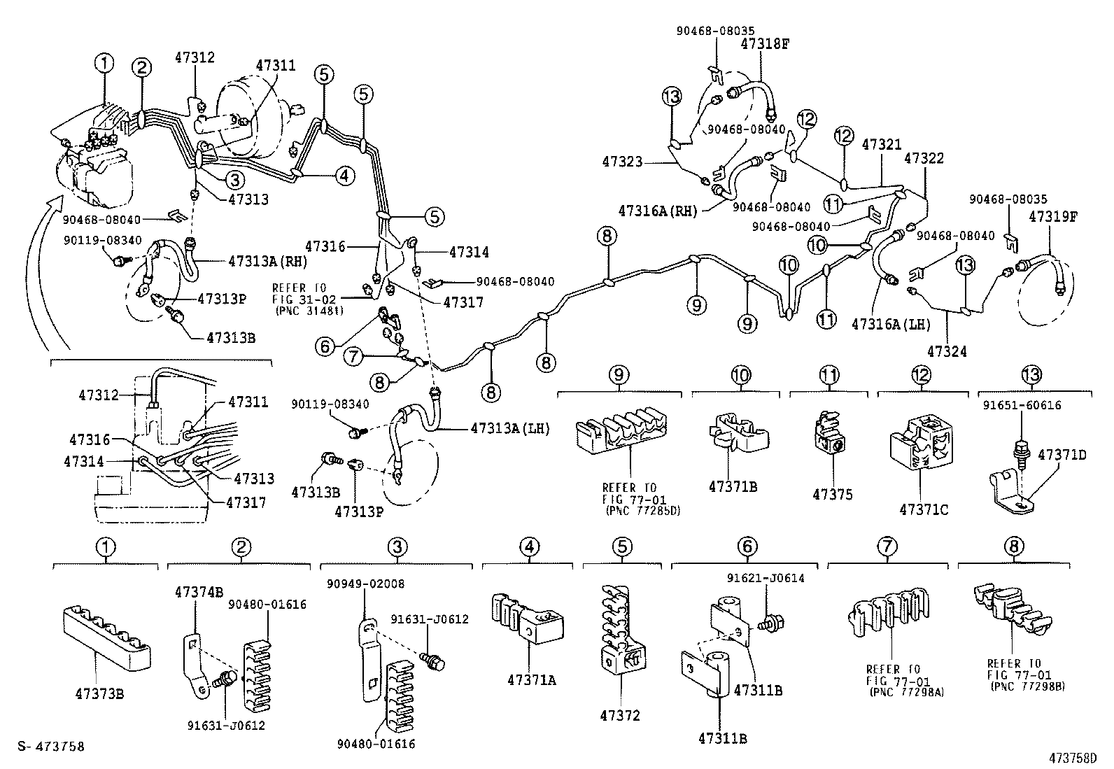 44590-44040 BRACKET ASSY, BRAKE ACTUATOR product image