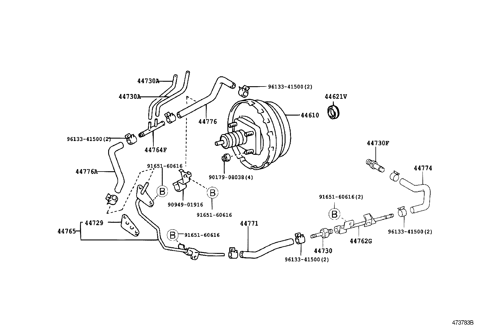 44754-36170 BRACKET, VACUUM TUBE, NO.3 product image