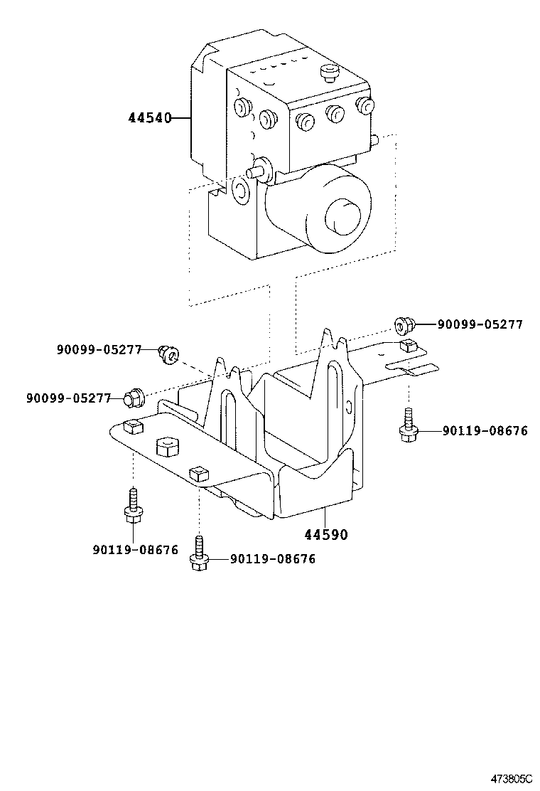 47312-37680 TUBE, FRONT BRAKE, FRAME, NO.2 product image