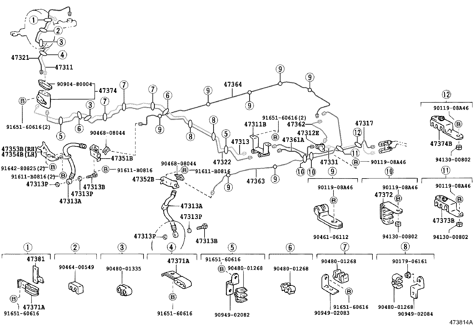 44591-36010 BRACKET, BRAKE ACTUATOR, NO.1 product image