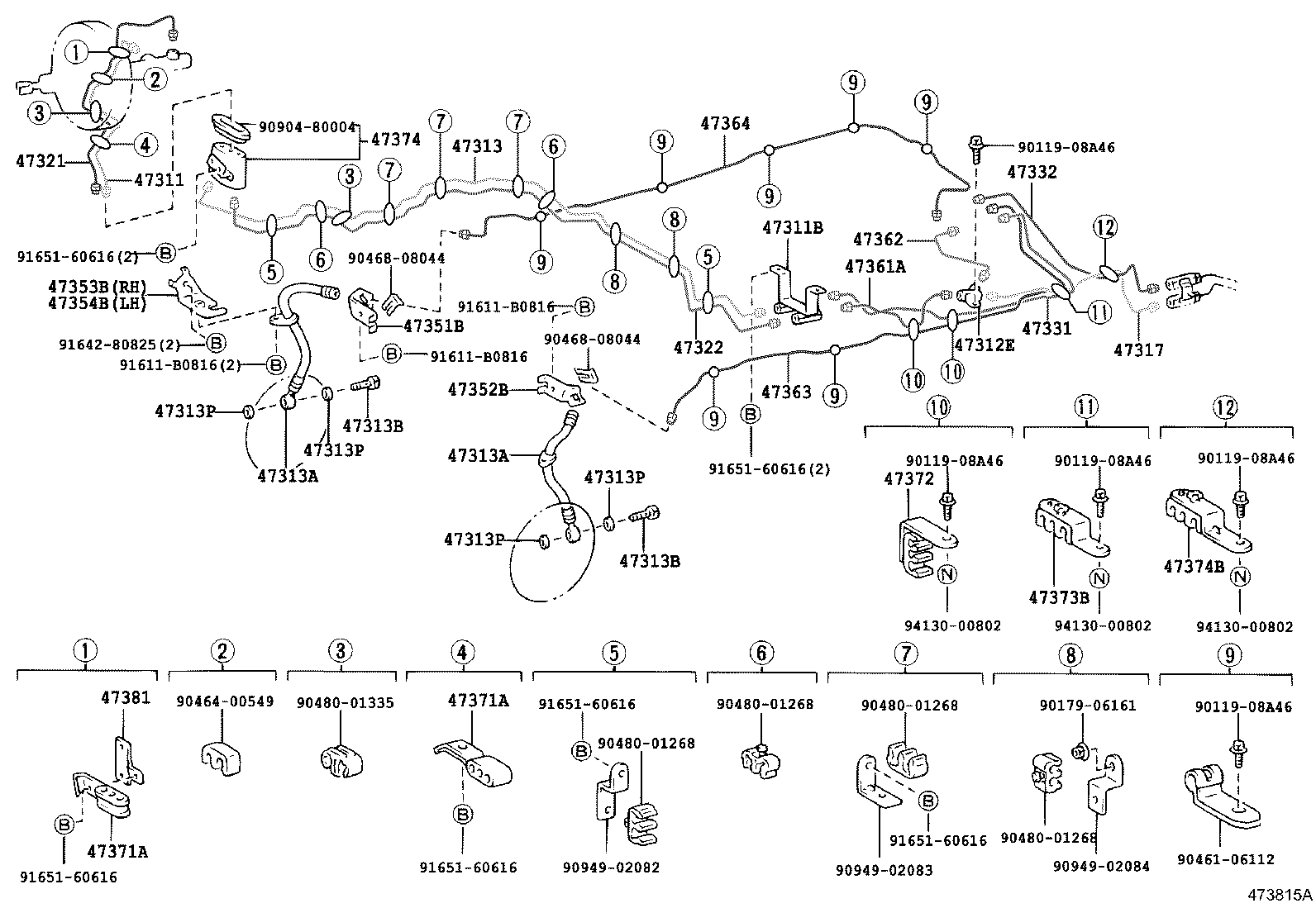 44591-36010 BRACKET, BRAKE ACTUATOR, NO.1 product image