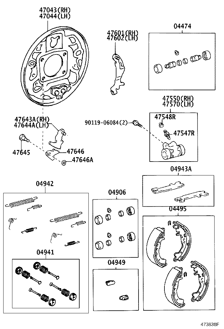 Toyota 90949-03085 SPRING, TENSION(FOR REAR BRAKE AUTOMATIC ADJUST LEVER)