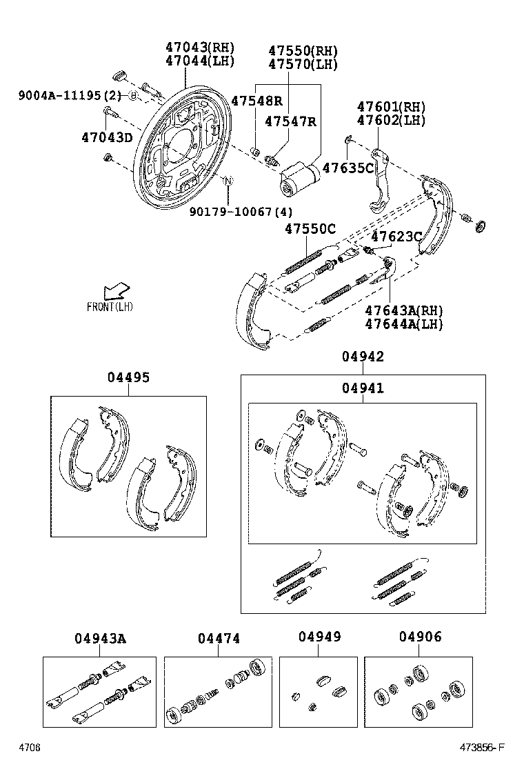 Toyota 47547-BZ120 PLUG, BLEEDER(FOR DRUM BRAKE, REAR)