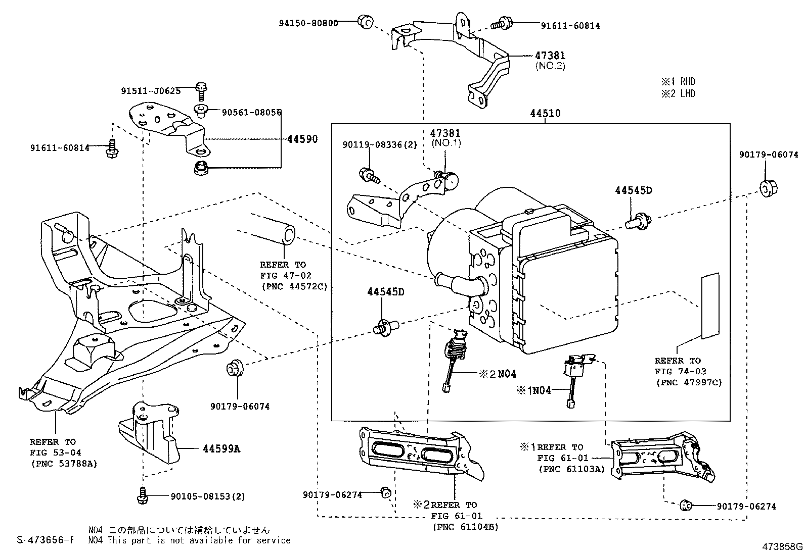 47320-47011 TUBE, REAR BRAKE, NO.1 product image