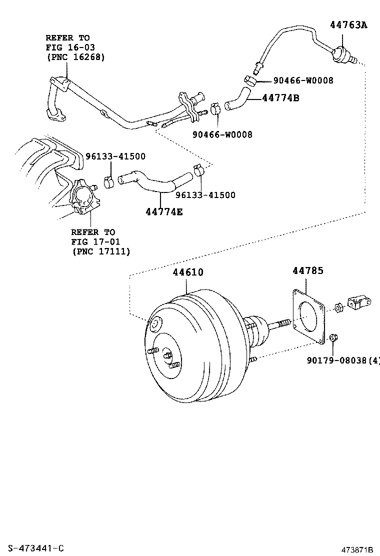 44750-05130 HOSE, UNION TO CHECK VALVE product image