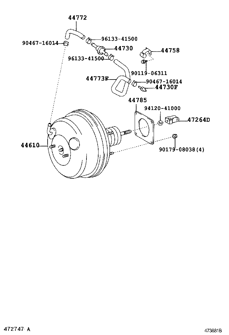 44610-06240 BOOSTER ASSY, BRAKE product image