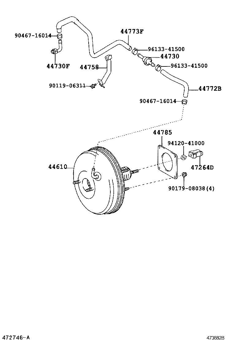 44610-06240 BOOSTER ASSY, BRAKE product image