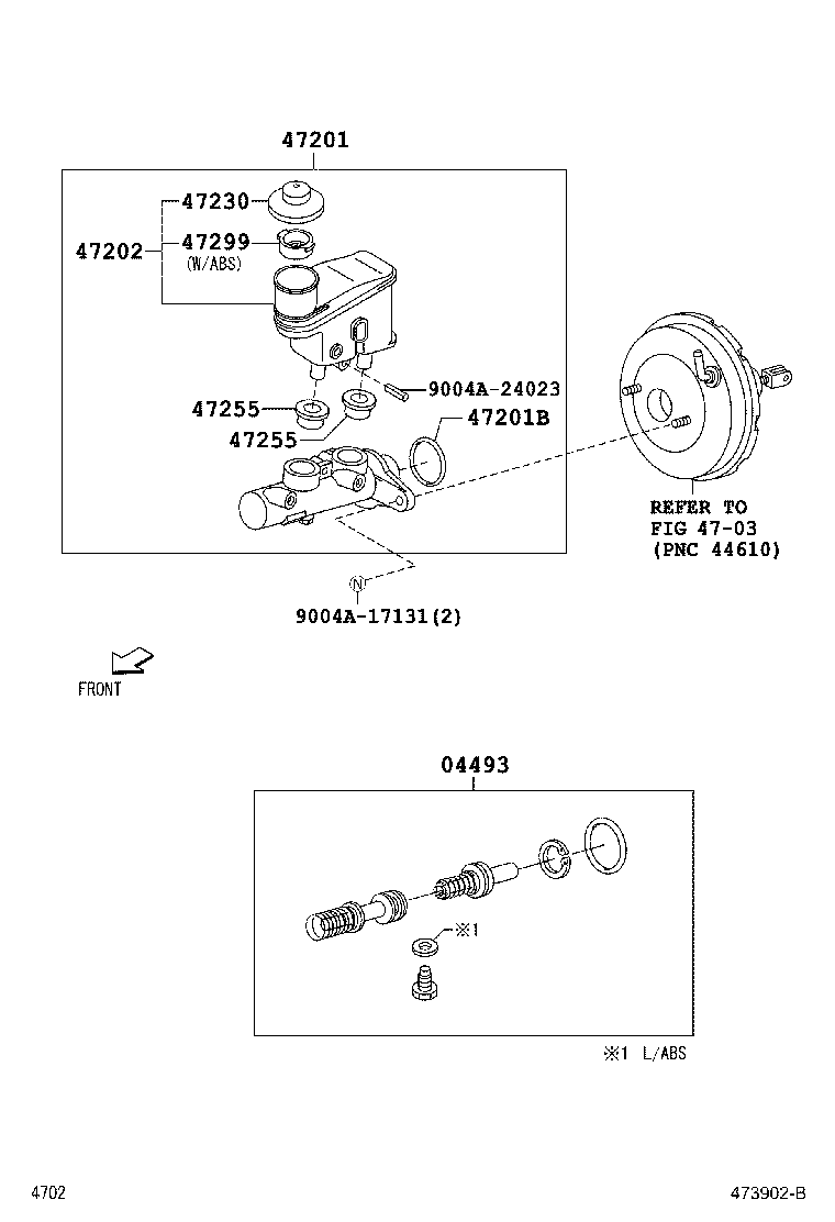 Toyota 47230-BZ020 CAP ASSY, BRAKE MASTER CYLINDER RESERVOIR FILLER