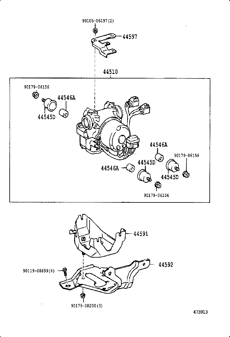 44592-60010 BRACKET, BRAKE ACTUATOR, NO.2 product image