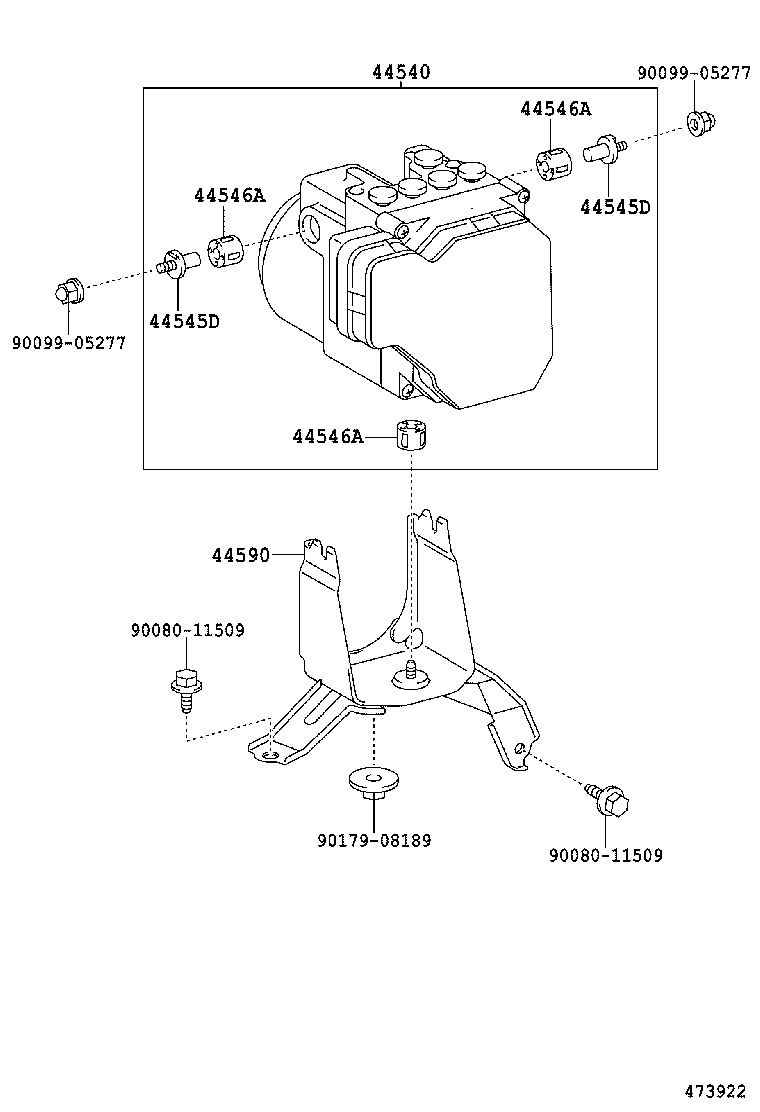 44050-01010 ACTUATOR ASSY, BRAKE product image