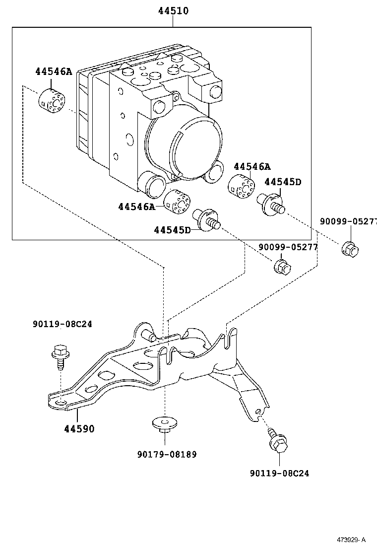 Toyota 47314-12480 TUBE, FRONT BRAKE, NO.4