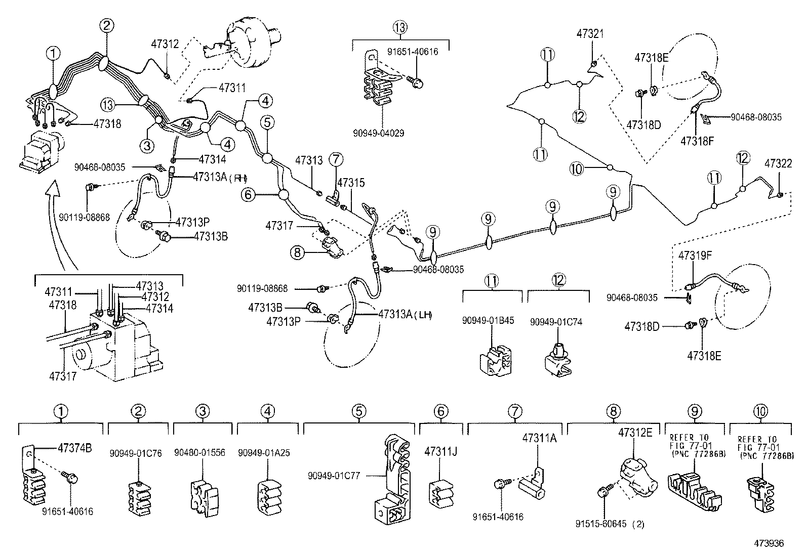 44590-02020 BRACKET ASSY, BRAKE ACTUATOR product image