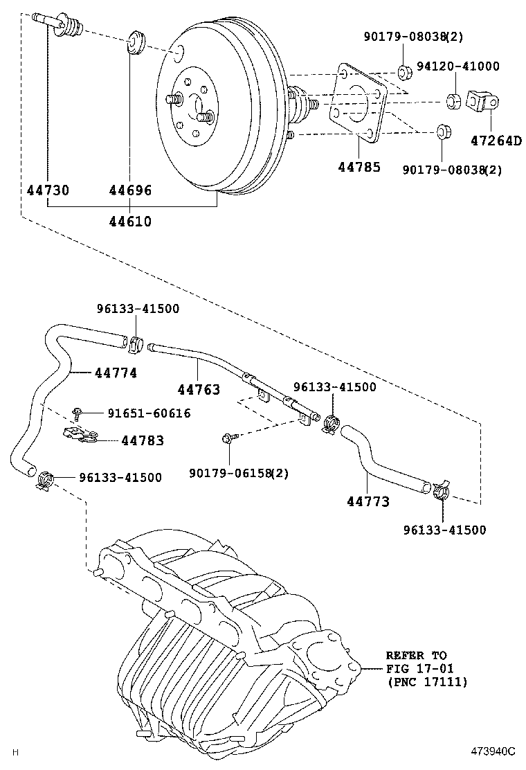 Toyota 44610-21160 BOOSTER ASSY, BRAKE
