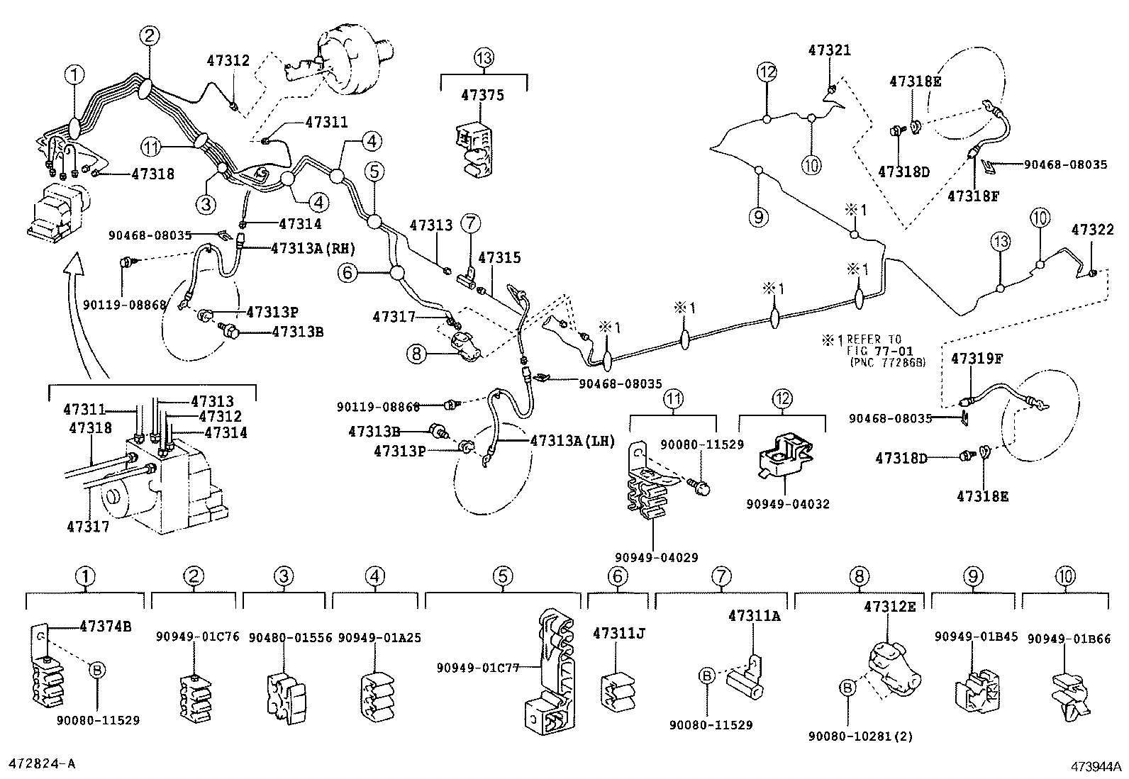 44590-02090 BRACKET ASSY, BRAKE ACTUATOR product image