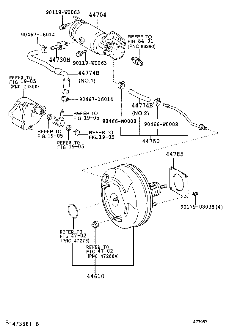 44750-02230 HOSE ASSY, VACUUM product image