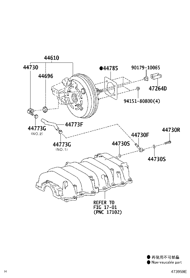 44773-30560 HOSE, UNION TO CHECK VALVE product image