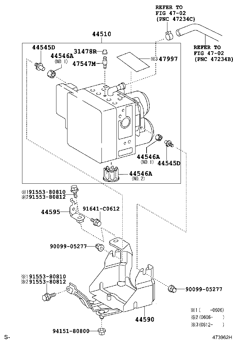 44552-30120 TUBE, BRAKE ACTUATOR, NO.2 product image