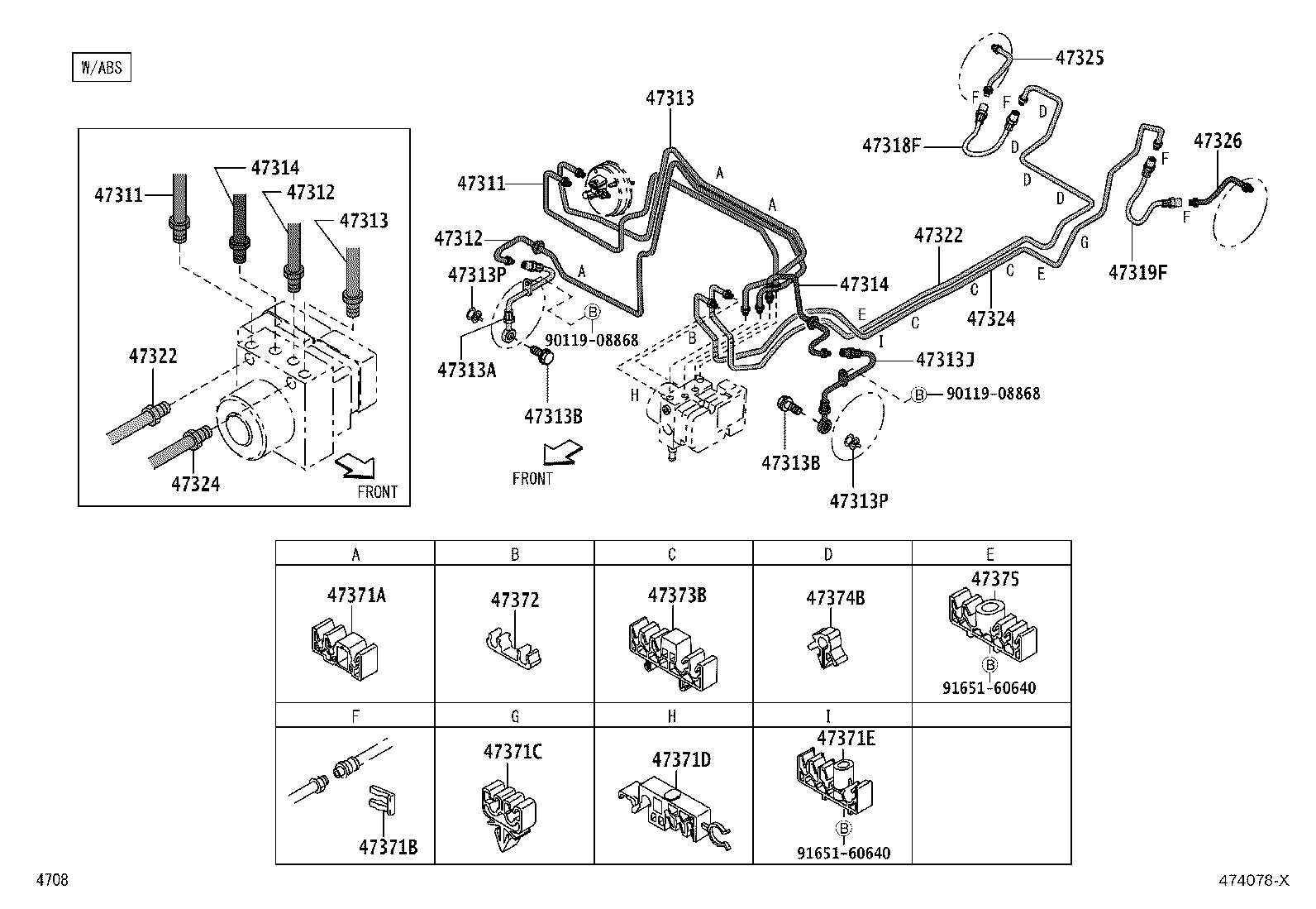 44591-B1020 BRACKET, BRAKE ACTUATOR, NO.1 product image