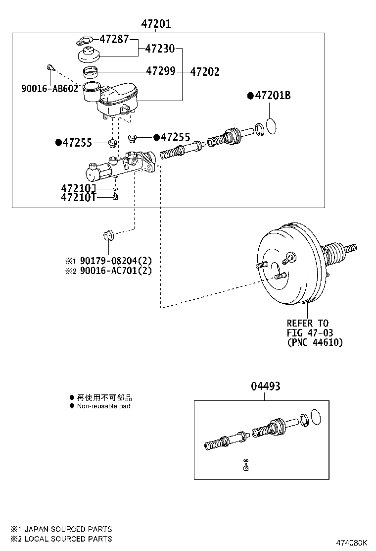 Toyota 47230-0K010 CAP ASSY, BRAKE MASTER CYLINDER RESERVOIR FILLER