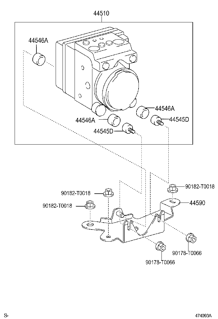 47311-0K060 TUBE, FRONT BRAKE, NO.1 product image