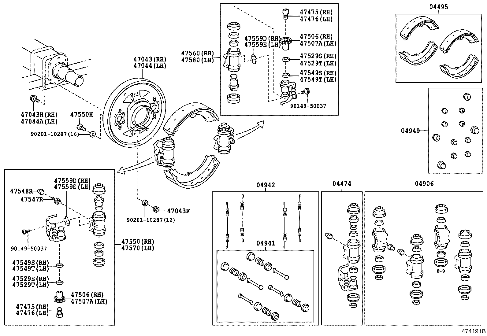 04906-36181 CUP KIT, REAR WHEEL CYLINDER product image