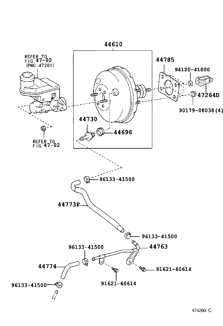 44610-52212 BOOSTER ASSY, BRAKE product image