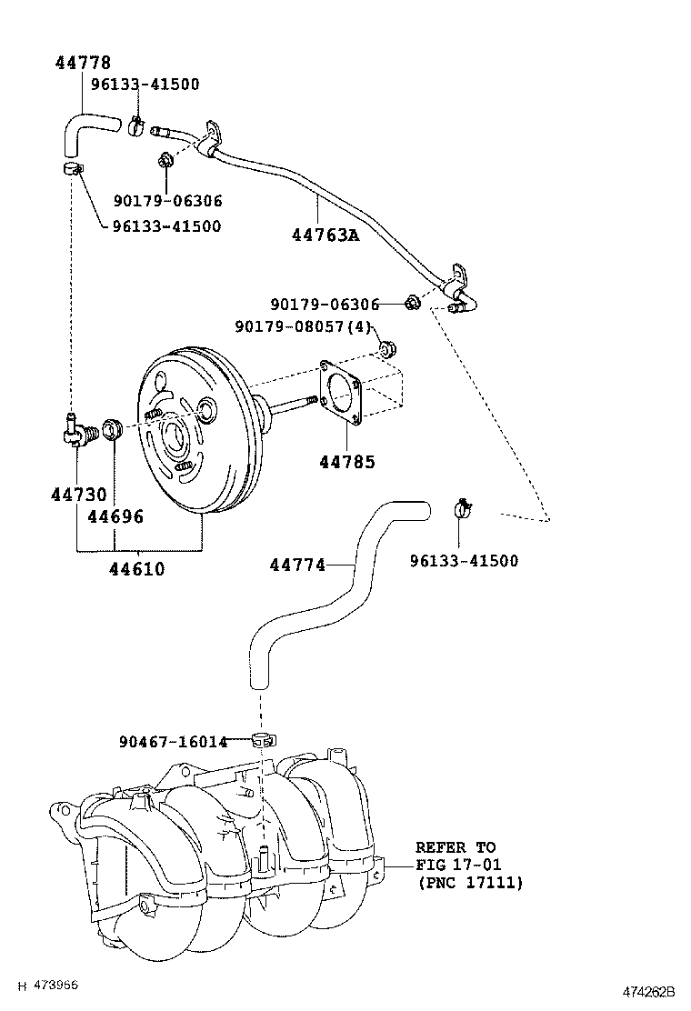 44779-60050 HOSE, UNION TO CONNECTOR product image
