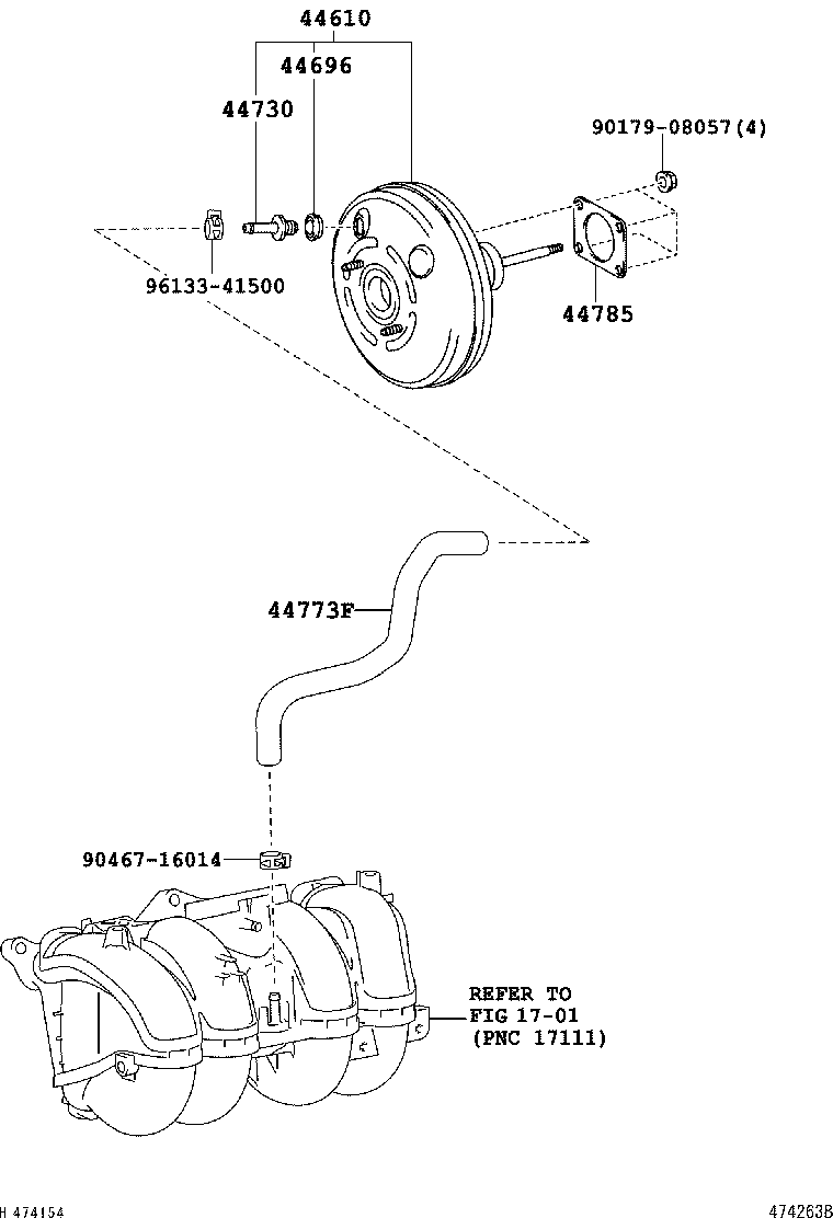 44779-60050 HOSE, UNION TO CONNECTOR product image