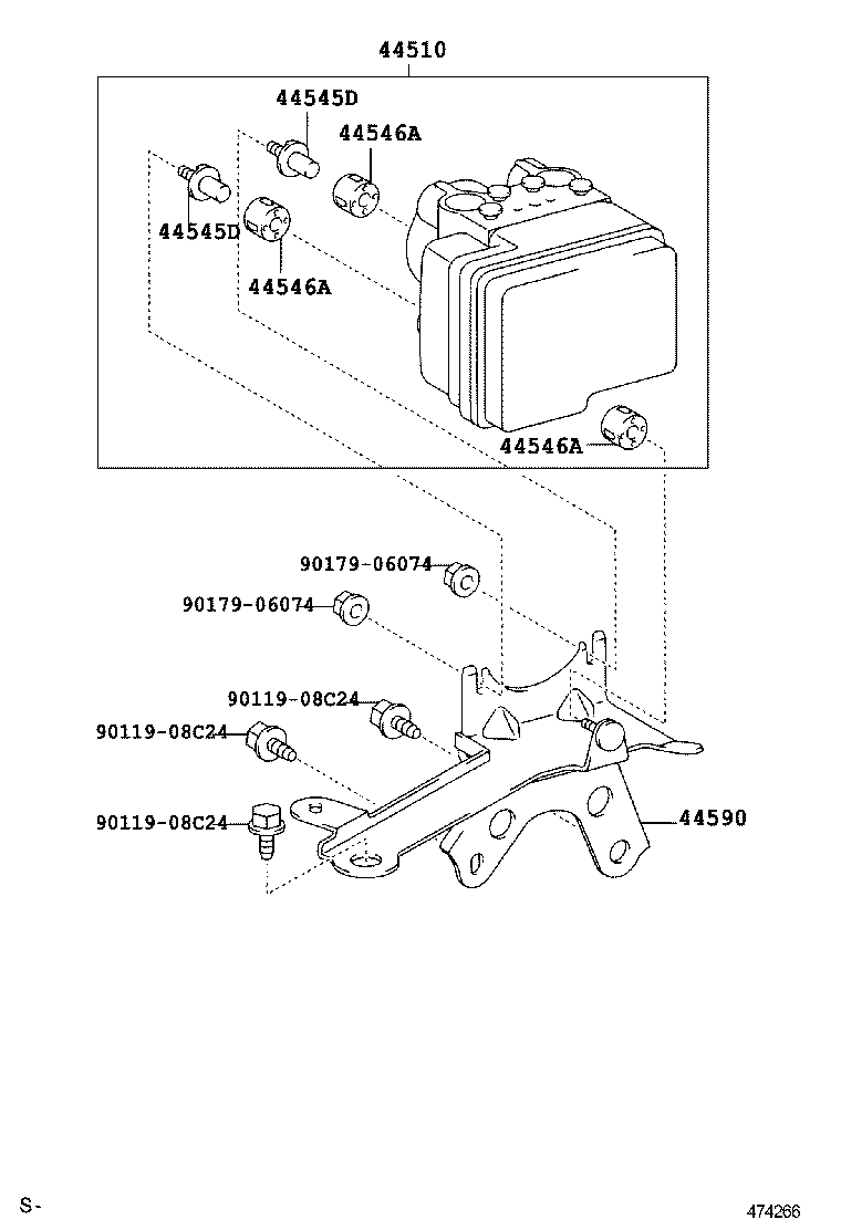 47321-52260 TUBE, REAR BRAKE, NO.1 product image