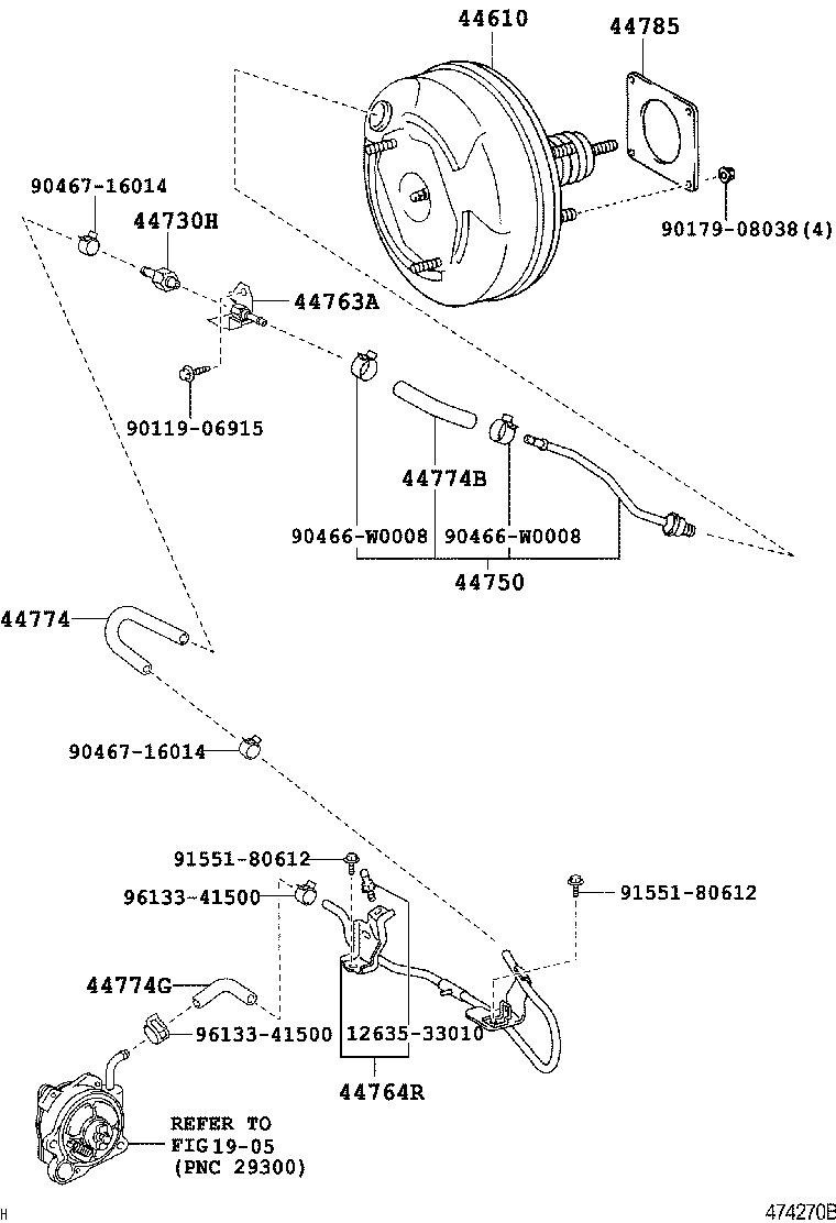 44704-12160 RESERVOIR SUB-ASSY, VACUUM product image