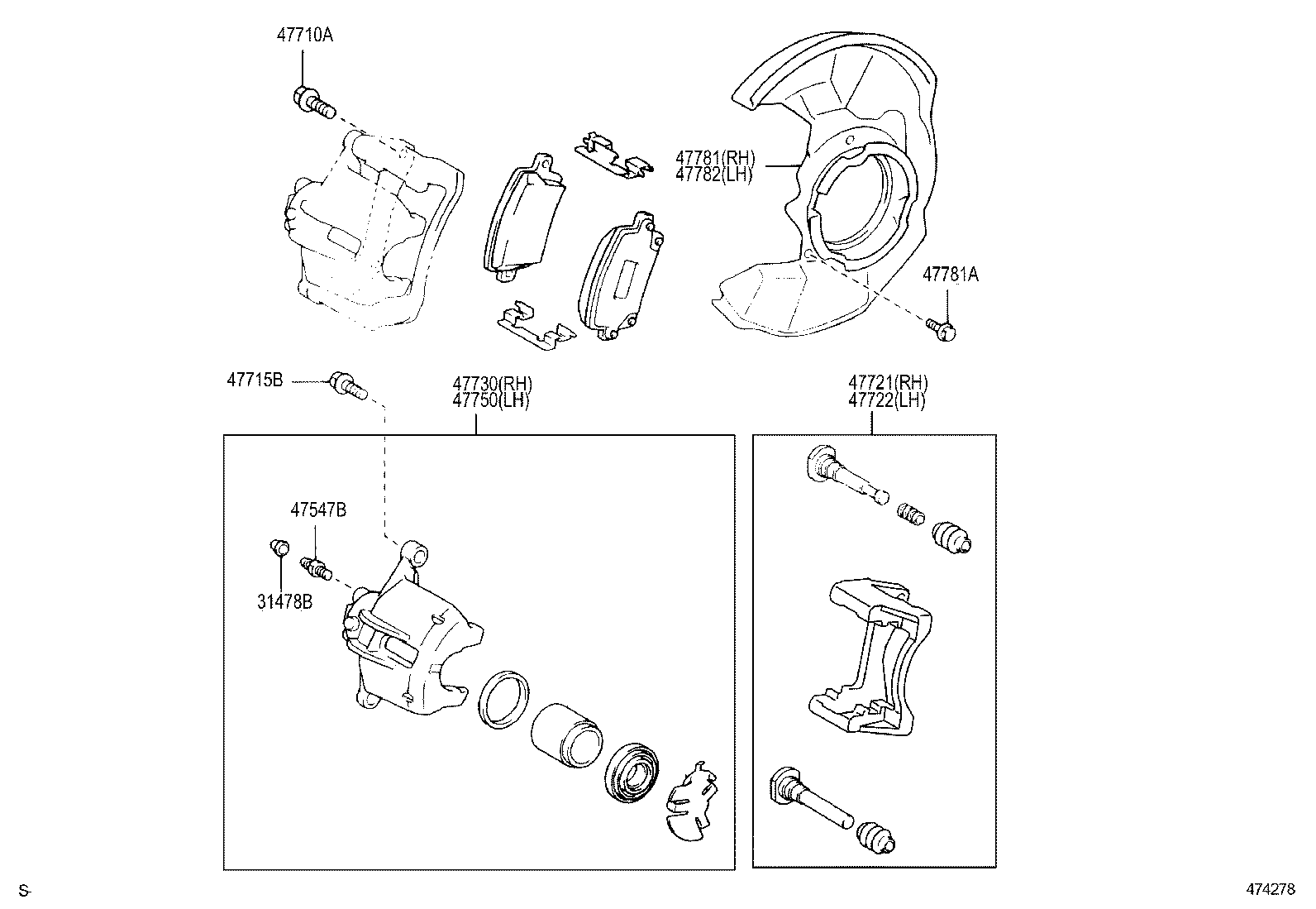04947-02050 FITTING KIT, DISC BRAKE, FRONT product image