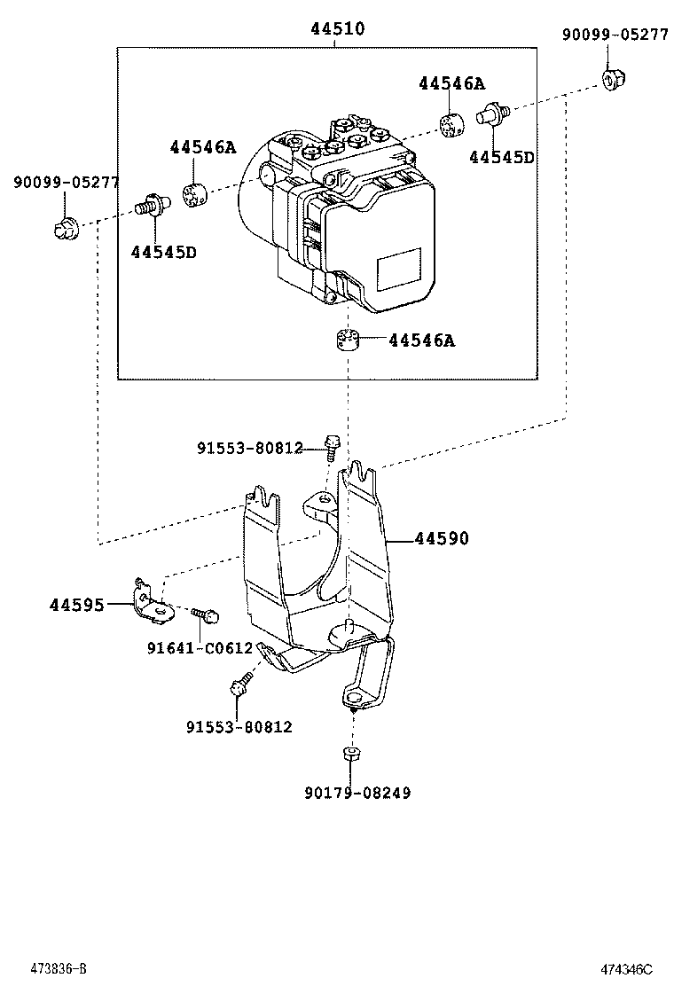 44050-30310 ACTUATOR ASSY, BRAKE product image