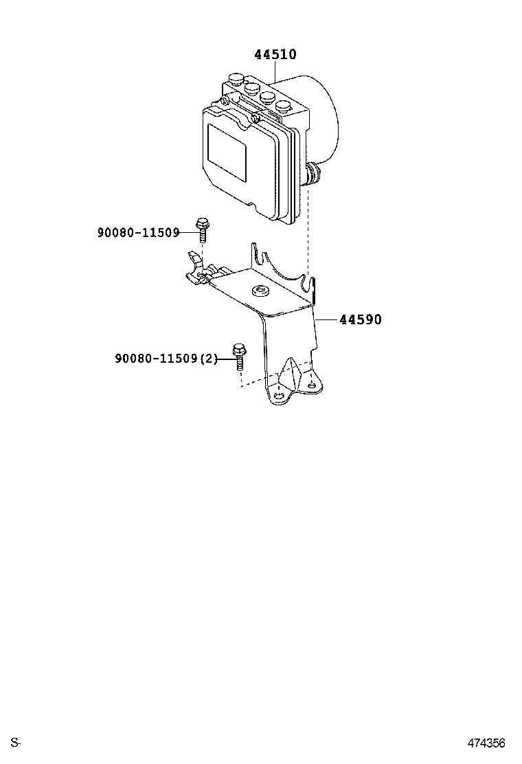 47311-07090 TUBE, FRONT BRAKE, NO.1 product image