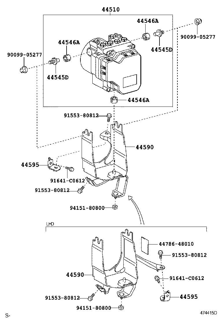47311-30680 TUBE, FRONT BRAKE, NO.1 product image