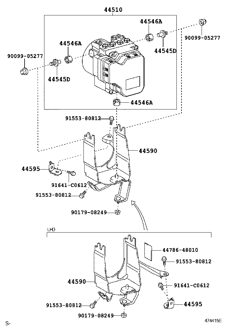 47311-53170 TUBE, FRONT BRAKE, NO.1 product image
