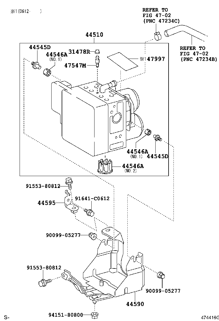 47311-30680 TUBE, FRONT BRAKE, NO.1 product image