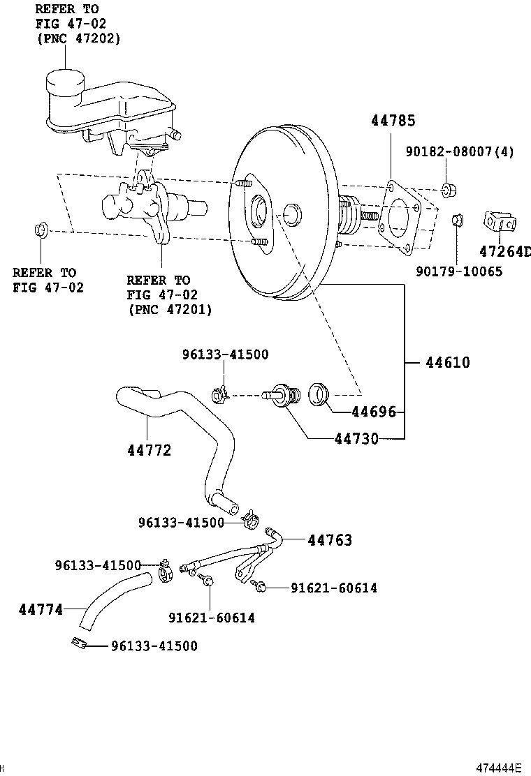 44772-52050 HOSE, CHECK VALVE TO CONNECTOR TUBE product image